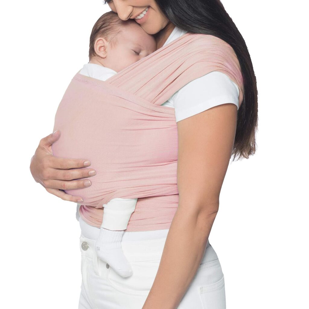 ergobaby aura baby carrier wrap for newborn to toddler 7 25 pounds blush pink