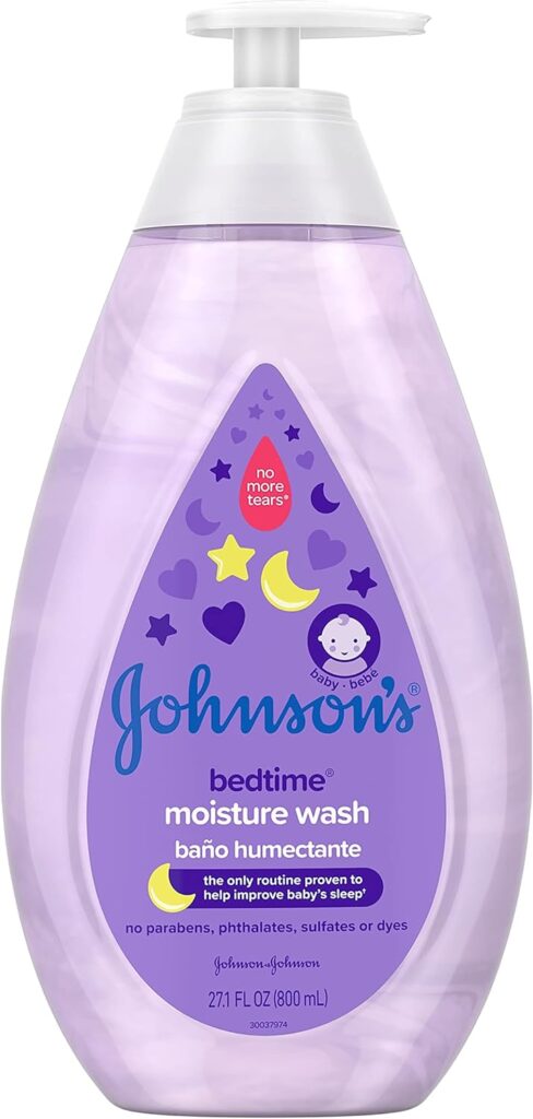 Johnsons Tear-Free Bedtime Baby Moisture Wash with Soothing NaturalCalm Aromas, 27.1 fl. oz