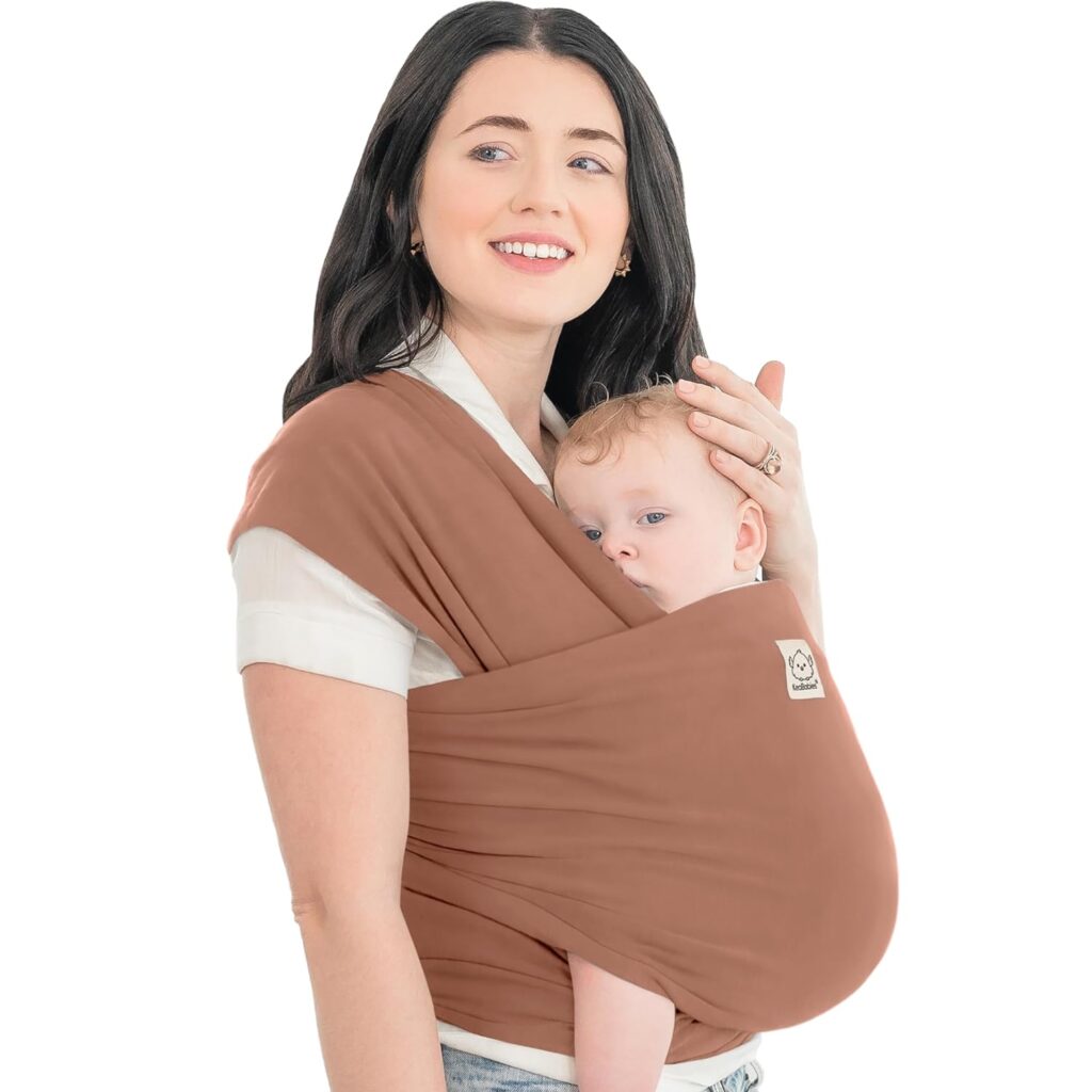 KeaBabies Baby Wrap Carrier - All in 1 Original Breathable Baby Sling, Lightweight Hands Free Baby Carrier Sling, Baby Carrier Wrap, Baby Carriers for Newborn, Infant (Dusty Pink)