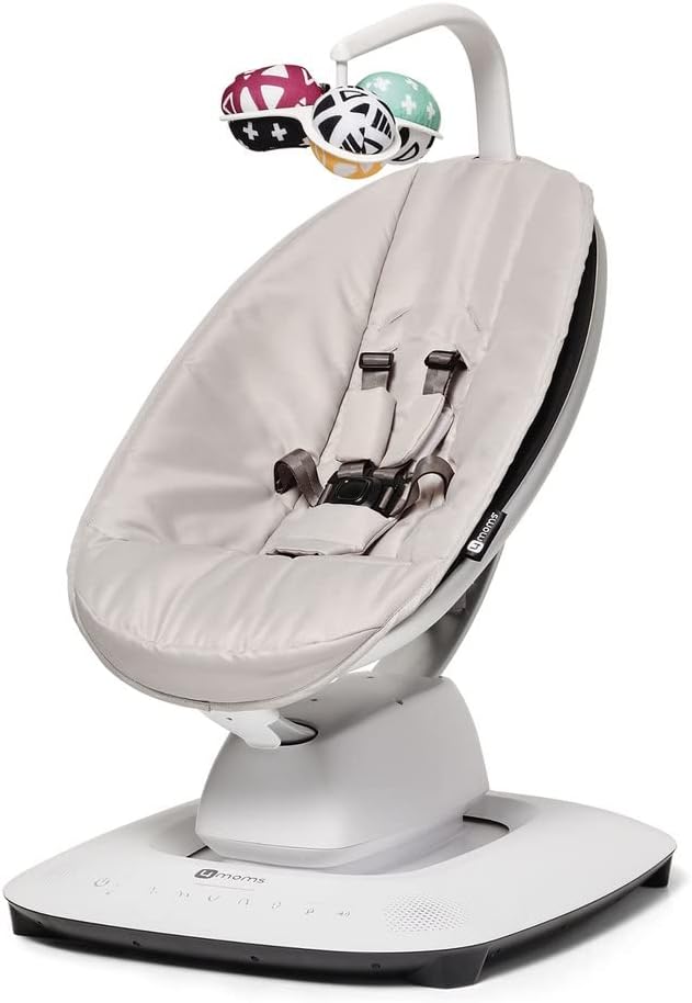 4moms MamaRoo Multi-Motion Baby Swing, Bluetooth Enabled with 5 Unique Motions, Grey