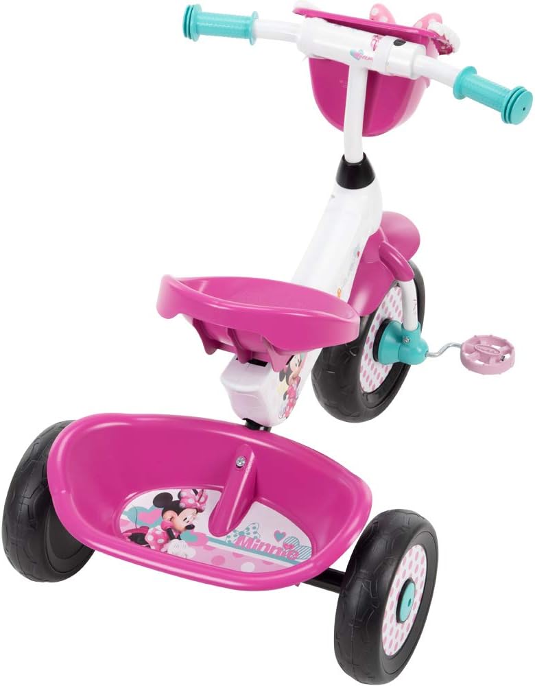 huffy minnie mouse tricycle for toddlers pink 1