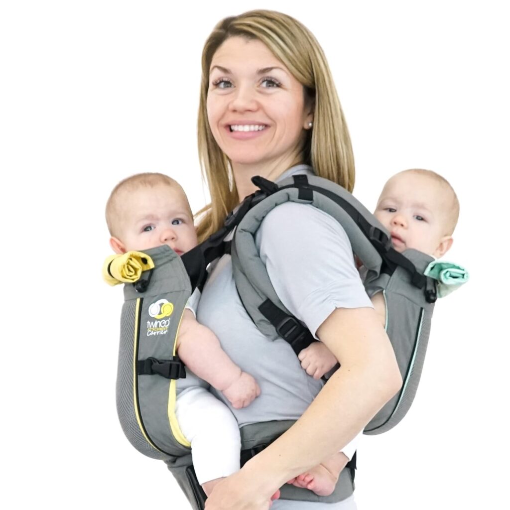 twingo carrier air model cool grey great for all seasons breathable mesh fully adjustable tandem or 2 single baby carrie